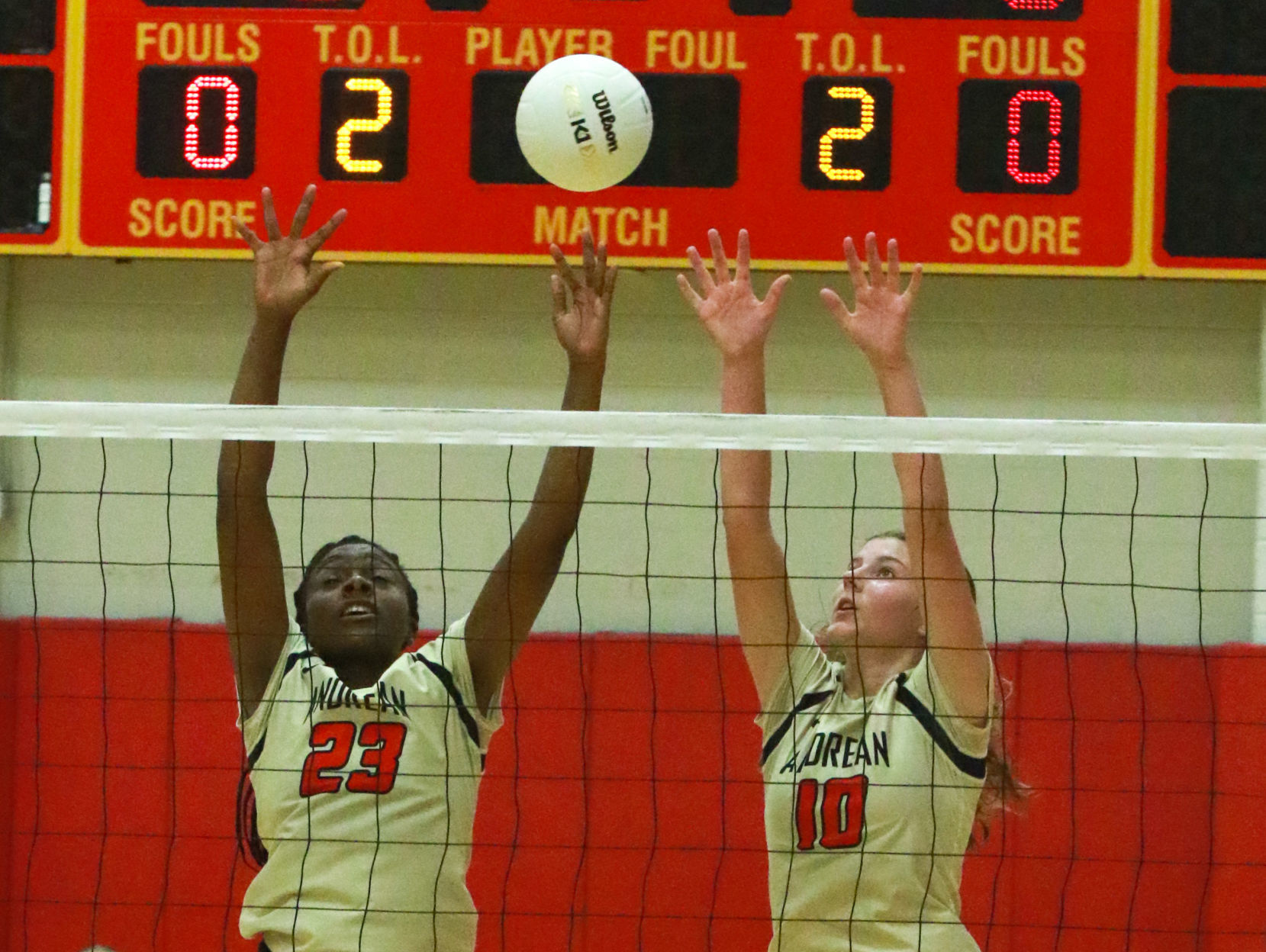 Girls volleyball - Wheeler at Andrean